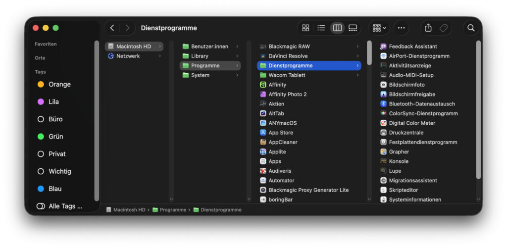 Am Apple Mac die Finder Spaltenbreite automatisch an die Länge des Ordner- oder Dateinamen anpassen lassen. Das geht mit der hiesigen Anleitung.