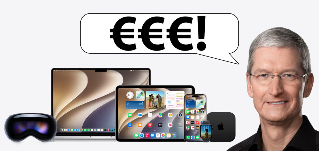 Apple wird in Zukunft die höheren Kosten für Speicher, Arbeitsspeicher und Prozessoren an die Kunden weiter geben. Preiserhöhungen sind laut Tim Cook unvermeidbar.