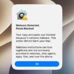 Terminal-Warnung: Apple erklärt „Malware erkannt, Einsetzen blockiert“
