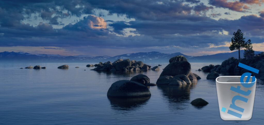Während über dem Lake Tahoe die Sonne langsam untergeht, landen die letzten Macs mit Intel-CPUs im Müll.